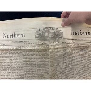 Vintage Newspapers 1872